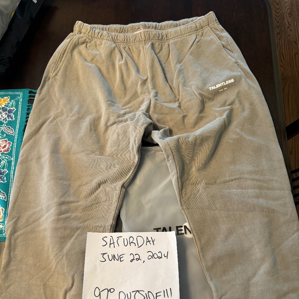 NWT Talentless Straight Leg Sweatpants, Dusty Olive, XXL